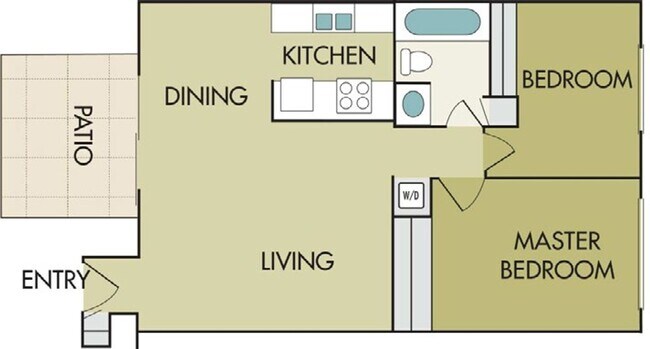 2 BR - Stilt (R) 44 floor plan